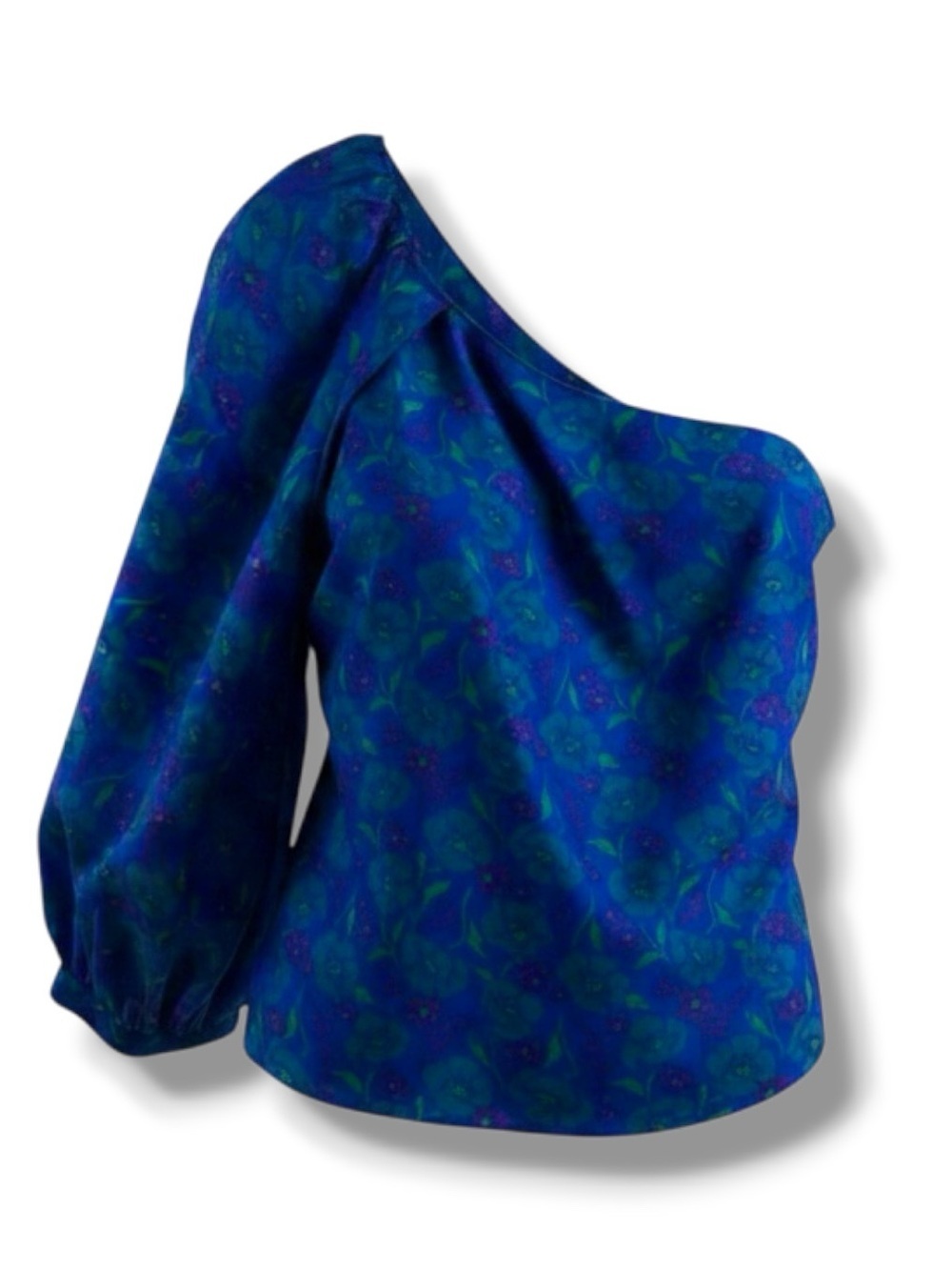 Veronica Beard NWT Cobalt Blue Silk Lyric Top Size 0
